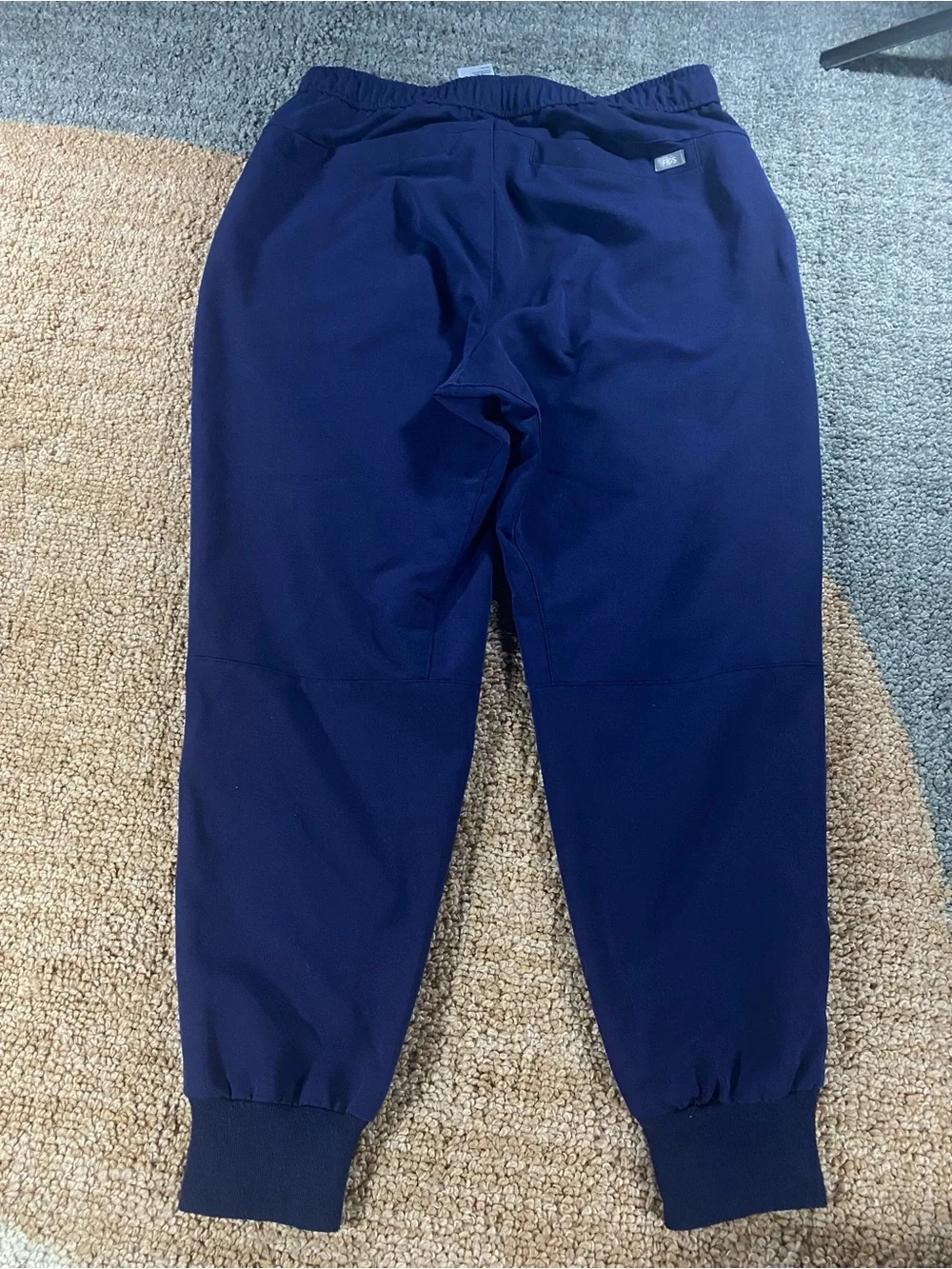 Figs Tansen Jogger Scrub Pants Mens Large Short Blue Technical Drawstring L/S